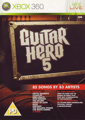 Guitar Hero 5 XBOX 360 GAME ONLY USED