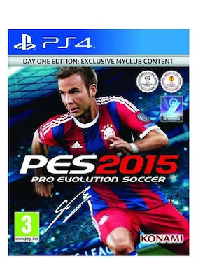PRO EVOLUTION SOCCER PES 2015 DAY ONE EDITION EXCLUSIVE PS4 Game USED
