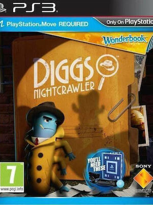 Wonderbook: Diggs Nightcrawler PS3 Game ONLY USED