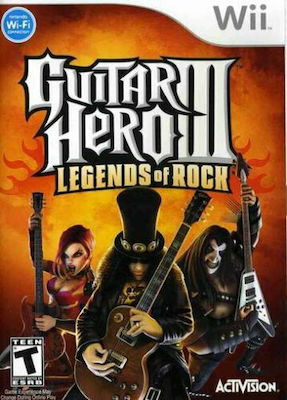 Guitar Hero III: Legends of Rock - Nintendo Wii (Game only) USED NO MANUAL