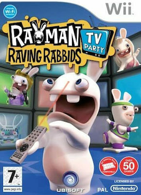 Rayman Raving Rabbids TV Party WII USED