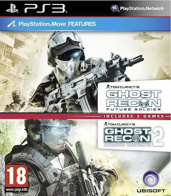Tom Clancy's Ghost Recon Double Pack (Future Soldier/Advanced Warfighter 2) PS3 USED disc only