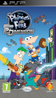 Phineas And Ferb Across The 2nd Dimension PSP USED UMD ONLY