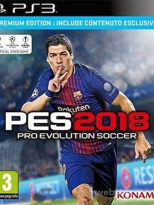 PES Pro Evolution Soccer 2018 Premium Edition PS3 USED