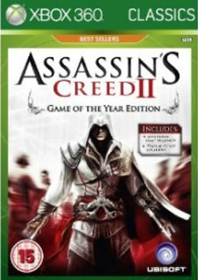Assassin's Creed II Game of the Year Edition Classics Best Seller XBOX 360 USED DISC ONLY