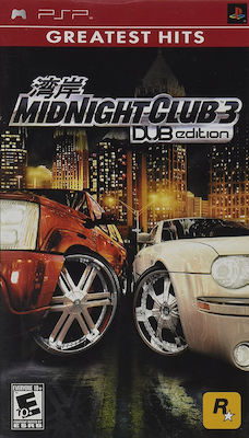 Midnight Club 3, Dub Edition GREATEST HITS PSP USED UMD ONLY