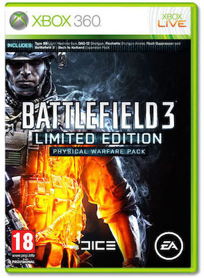 Battlefield 3 Limited Edition Physical Warfare Pack XBOX 360 USED