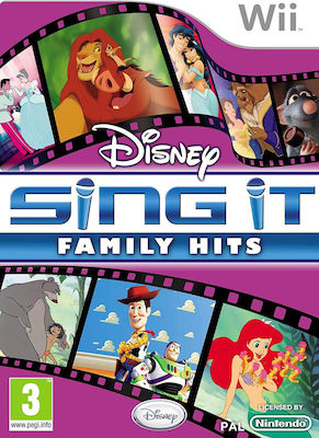 Disney Sing it Family Hits Wii USED