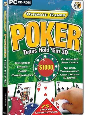 Poker Texas Hold Em 3D PC Game USED