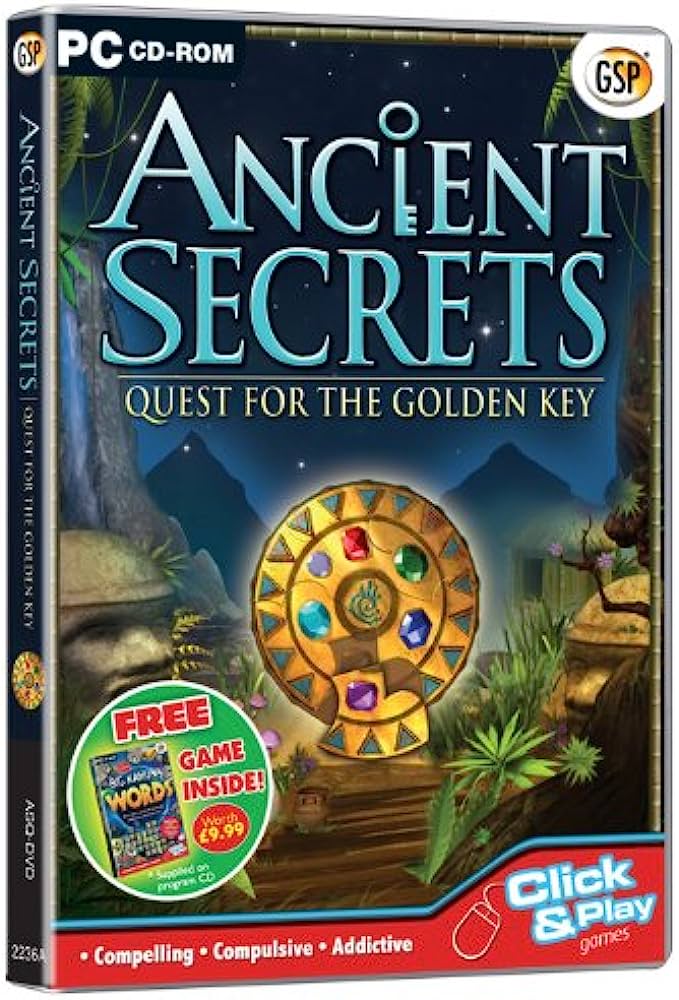 Ancient Secrets: Quest for the Golden Key PC Game USED