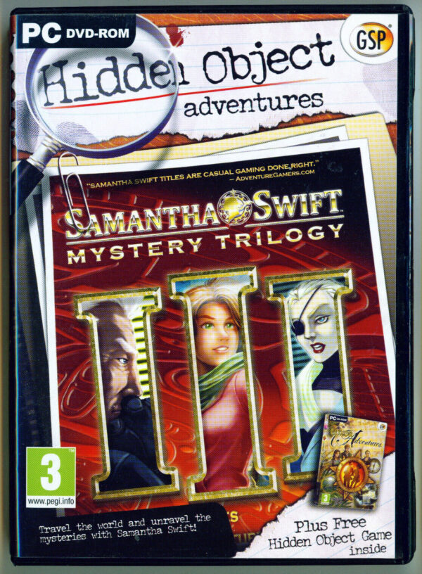 Samantha Swift Mystery Trilogy / Luxor Adventures PC Game USED