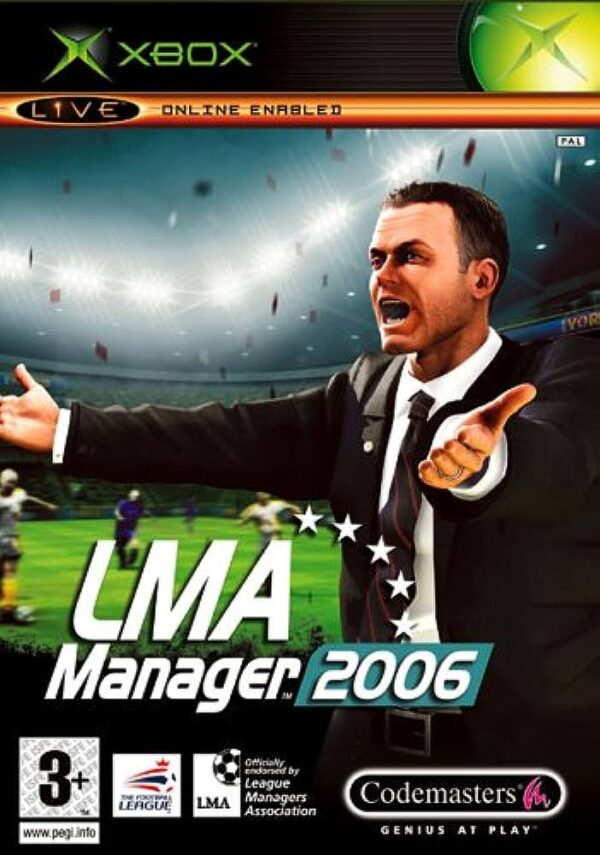 LMA Manager 2006 XBOX USED DAMAGED COVER
