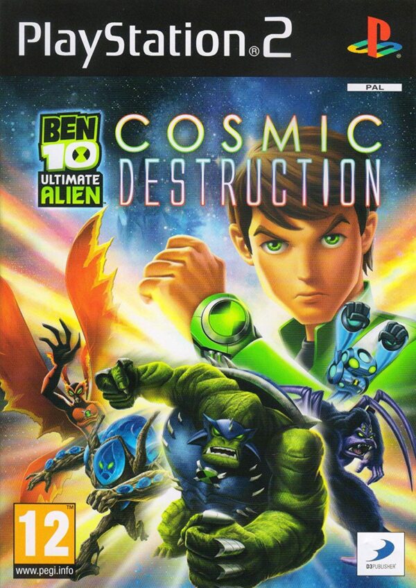 Ben 10 Ultimate Alien Cosmic Destruction PS2 USED NO MANUAL
