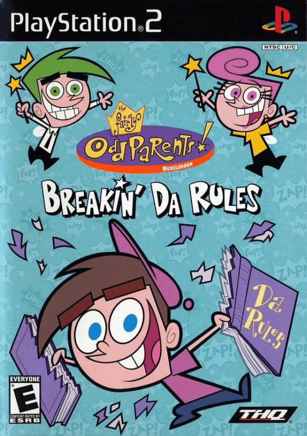 Breaking Da Rules (Fairly Odd Parents) (NTSC) PS2 USED NO MANUAL