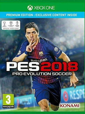 Pro Evolution Soccer 2018 Premium Edition XBOX ONE Game USED