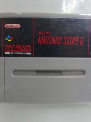 SUPER Nintendo SNES Game - SCOPE 6 PAL Cartridge USED
