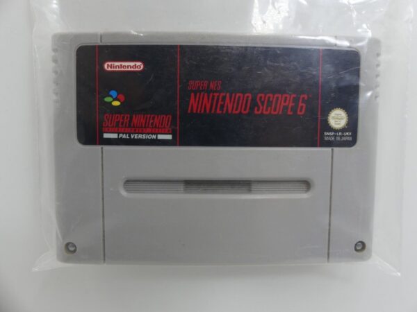 SUPER Nintendo SNES Game - SCOPE 6 PAL Cartridge USED