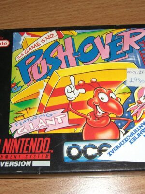 1992 VINTAGE OCEAN PUSH-OVER SNES SUPER Nintendo Entertainment System MINT