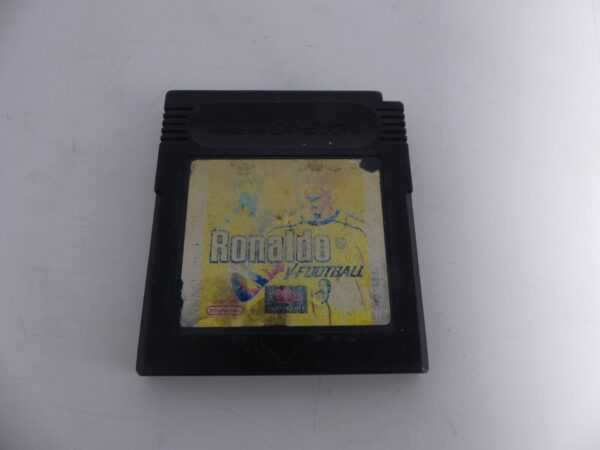 NINTENDO GAME BOY COLOR GAME GBC RONALDO V-FOOTBALL EUROPEAN CARTRIDGE USED
