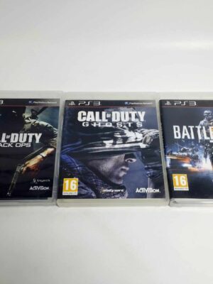 FPS bundle: Call of Duty Black Ops/Call of Duty Ghosts/Battlefield 3 PS3 USED