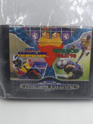 Sega Mega Drive Super Hang-on & World Cup Italia '90 PAL Cartridge USED