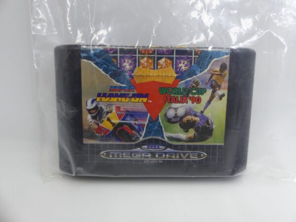 Sega Mega Drive Super Hang-on & World Cup Italia '90 PAL Cartridge USED