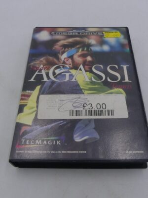 Sega Mega Drive Andre Agassi Tennis Game PAL NO MANUAL USED