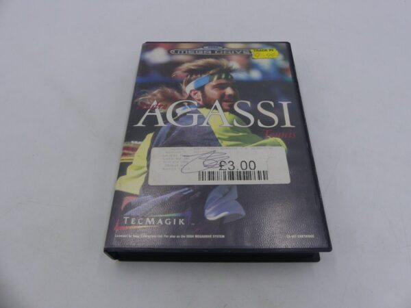 Sega Mega Drive Andre Agassi Tennis Game PAL NO MANUAL USED