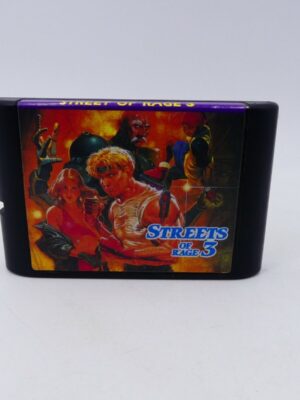 SEGA GENESIS Streets of Rage 3 BARE KNUCKLE III MEGA DRIVE MD CLONE USED