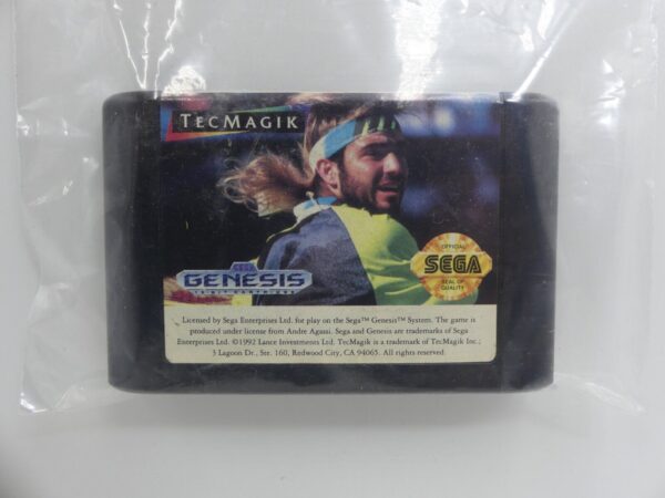 Andre Agassi Tennis SEGA GENESIS NTSC Cartridge USED