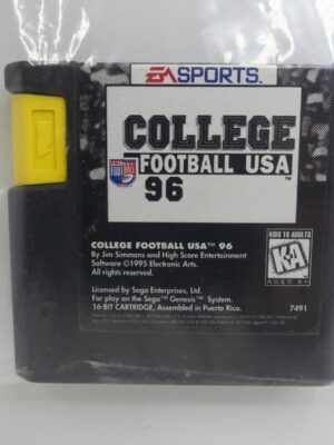 College Football USA 96 EA Sports SEGA GENESIS NTSC Cartridge USED