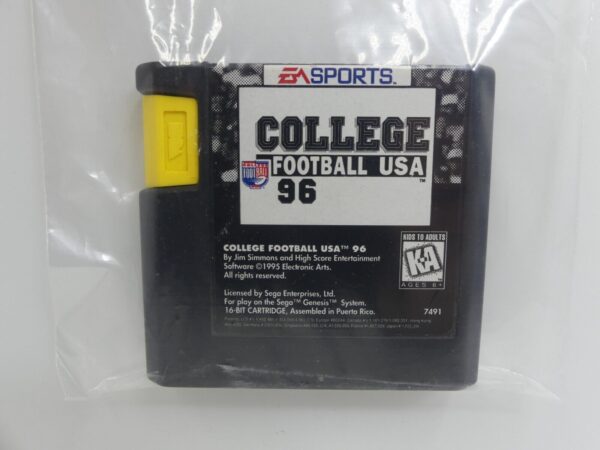 College Football USA 96 EA Sports SEGA GENESIS NTSC Cartridge USED