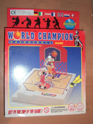 VINTAGE 90'S HOT SHOT BASKETBALL BOARD GAME WORLD CHAMPION BATTERY MIB