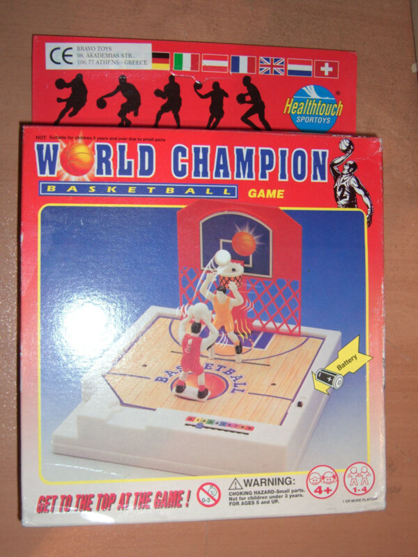 VINTAGE 90'S HOT SHOT BASKETBALL BOARD GAME WORLD CHAMPION BATTERY MIB