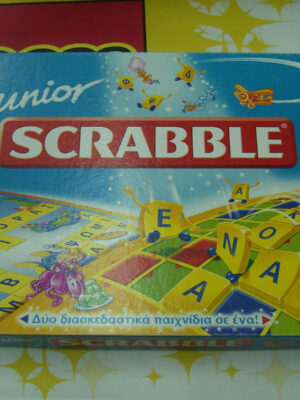 2000 Greek Board Game JUNIOR SCRABBLE MATTEL MIB