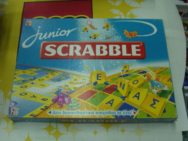 2000 Greek Board Game JUNIOR SCRABBLE MATTEL MIB