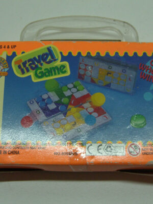 80's VINTAGE BOARD GAME MINI LUDO TRAVEL TOY MIB