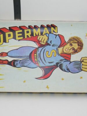 VINTAGE 80'S SUPERMAN GREEK BOARD GAME KATSAROPOULOS TOYS COMPLETE