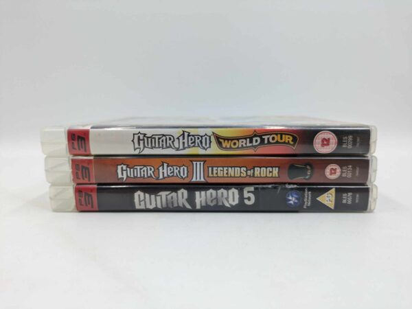 PS3 Guitar Hero Bundle: World Tour, Guitar Hero III Legends of Rock, Guitar Hero 5 USED - Image 2