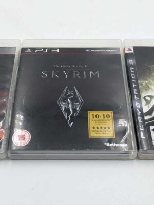 PS3 Bethesda Bundle: Fallout 3, Fallout New Vegas, The Elder Scrolls V Skyrim USED