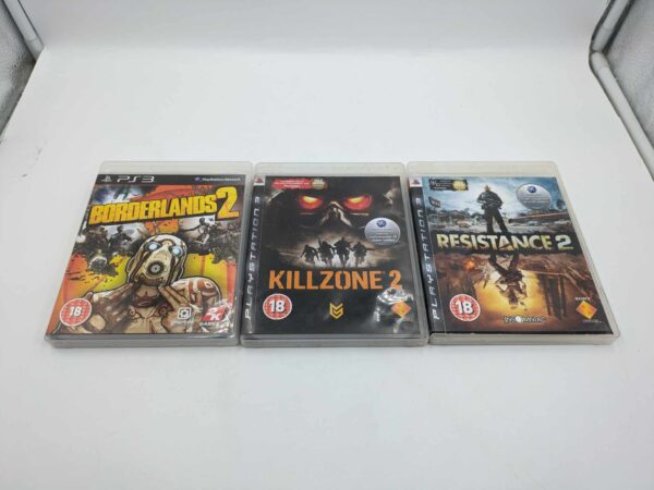 PS3 Sequels Bundle: Killzone 2, Borderlands 2, Resistance 2 USED