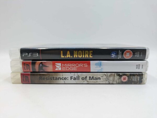 PS3 Bundle: Resistance Fall of Man, L.A. Noire, Mirror's Edge USED - Image 2