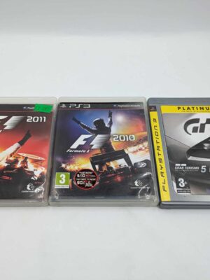 PS3 Racing Bundle: F1 2010, F1 2011, Gran Turismo 5 Prologue Platinum USED