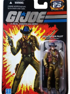 GI Joe 25th Anniversary HELICOPTER PILOT WILD BILL Action Figure MOC