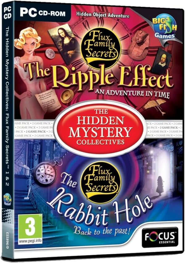 The Hidden Mystery Collectives - Flux Family Secrets 1 and 2 PC Game USED