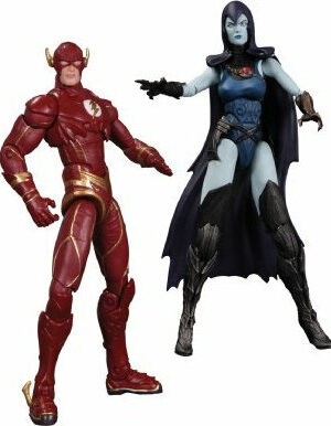 DC Collectibles Injustice The Flash vs Raven Action Figure 2 Pack 4 inch figures