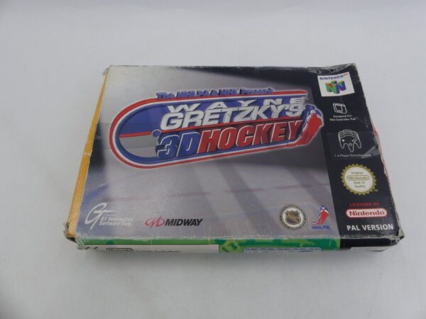 Wayne Gretzky's 3D Hockey NINTENDO N64 VIDEO GAME COMPLETE PAL USED