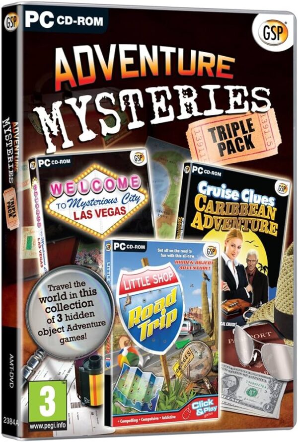 Adventure Mysteries Triple Pack PC Game USED