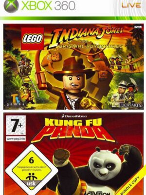 LEGO Indiana Jones: The Original Adventures / Kung Fu Panda XBOX 360 NEW