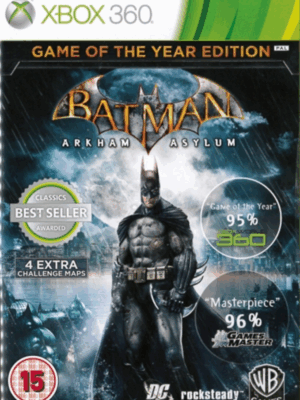 Batman Arkham Asylum Game of the Year Edition Xbox 360 DISC ONLY
